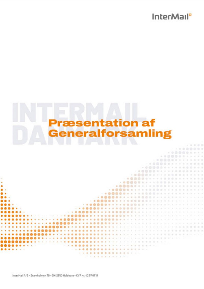 Præsentation af generalforsamling