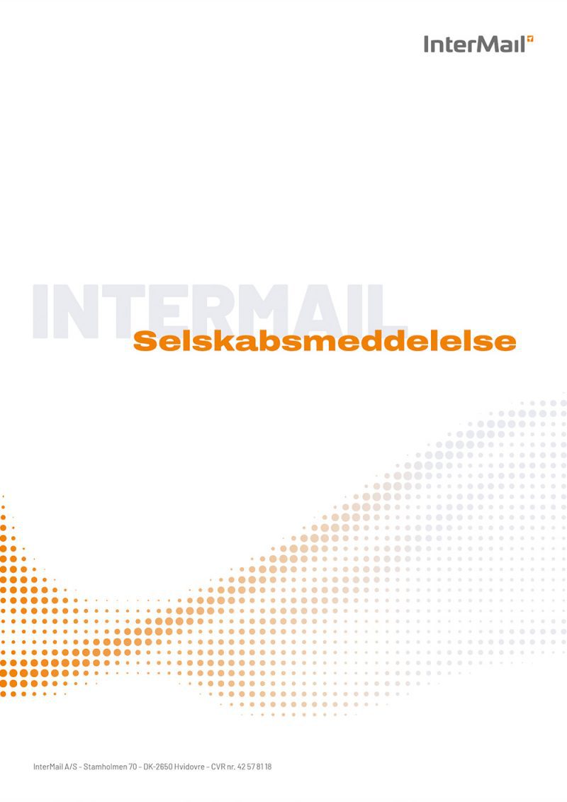 Selskabsmeddelelse