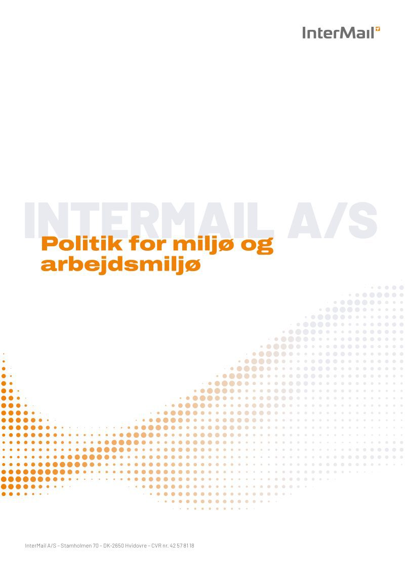 Politik for miljø og arbejdsmiljø