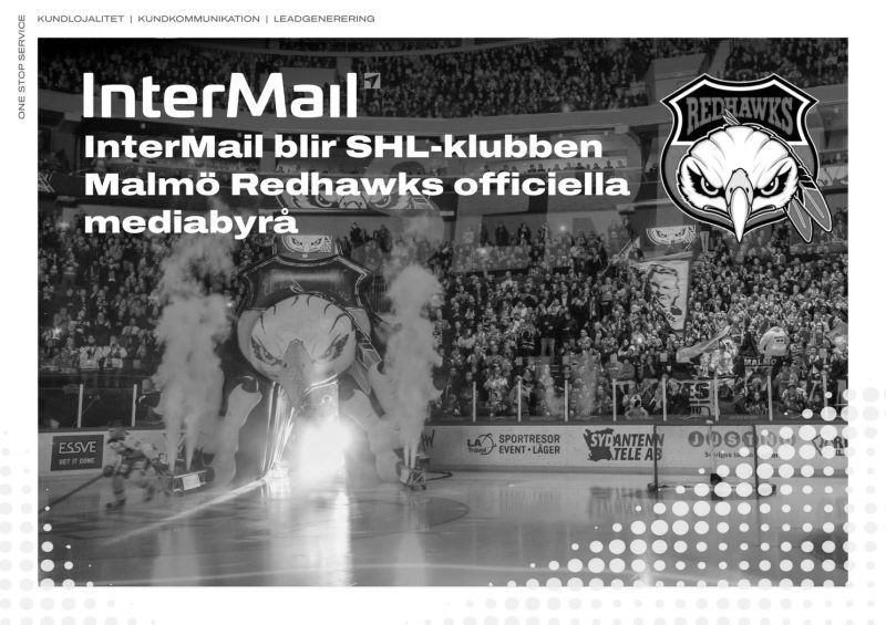 InterMail Sverige blir SHL-klubben Malmö Redhawks officiella mediabyrå.